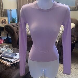 SKIMS Lavender Long Sleeve T-Shirt